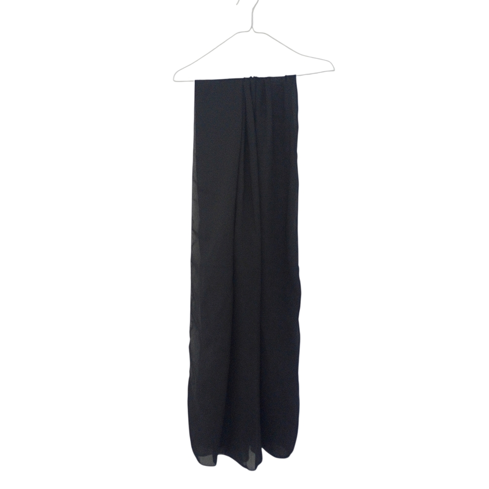 Black Chiffon Soft Multifunctional Long HeadScarf Hijab And Wrap Top